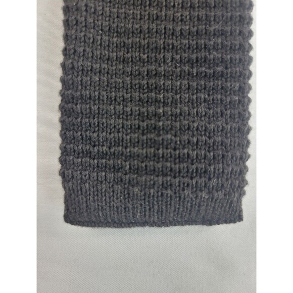 615 COLLECTION SQUARE NIT 100% COTTON NAVY BLUE TIE 52" LONG 2.25 WIDE - Picture 6 of 9